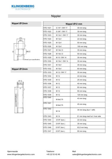 Fittings, Nippler, Bajonet