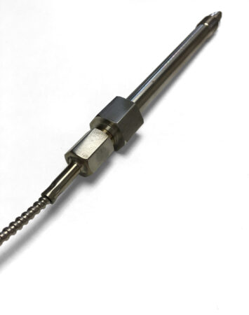 Massetemperaturføler, temperaturføler, melt temperature sensor, melt bolt sensor, Smältemperaturgivare